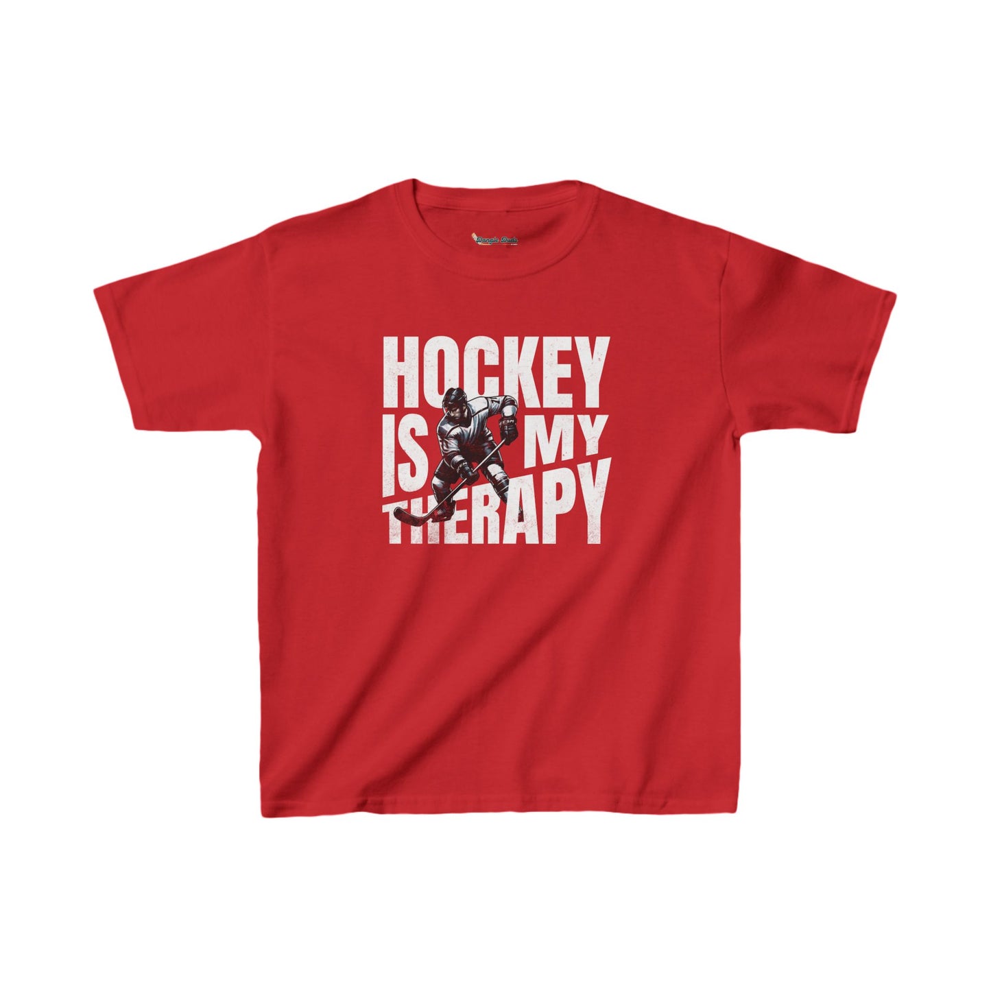 Hockey Is My Therapy Kids Tee