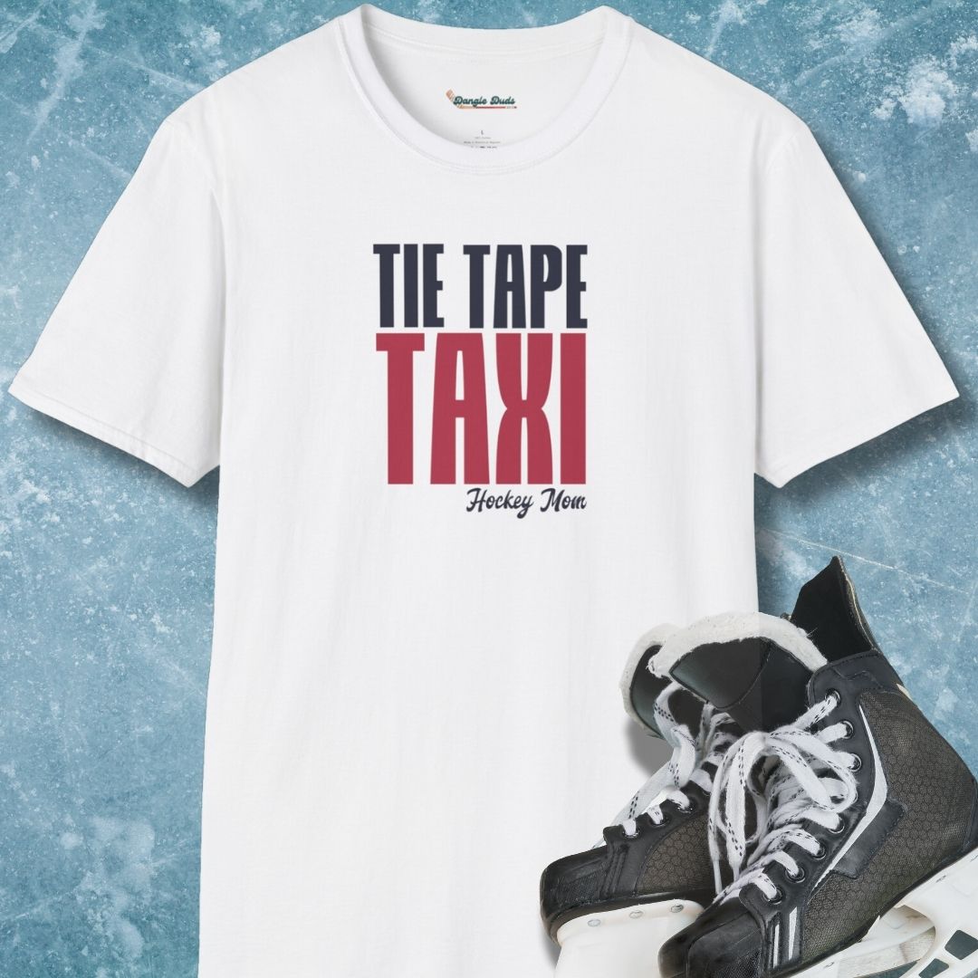 Tie Tape Taxi - Hockey Mom T-Shirt