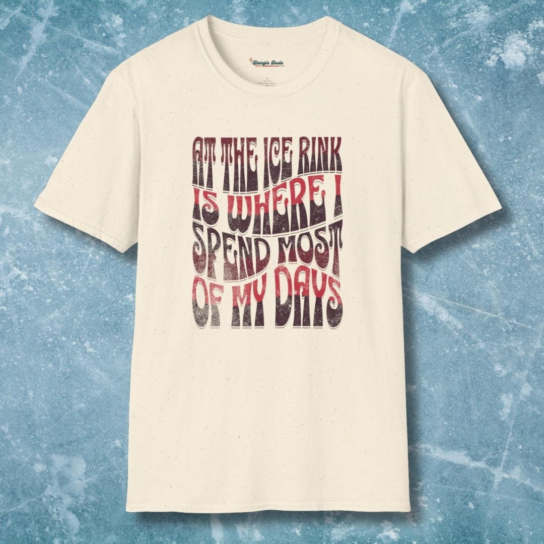 At The Ice Rink Wavy Text T-Shirt
