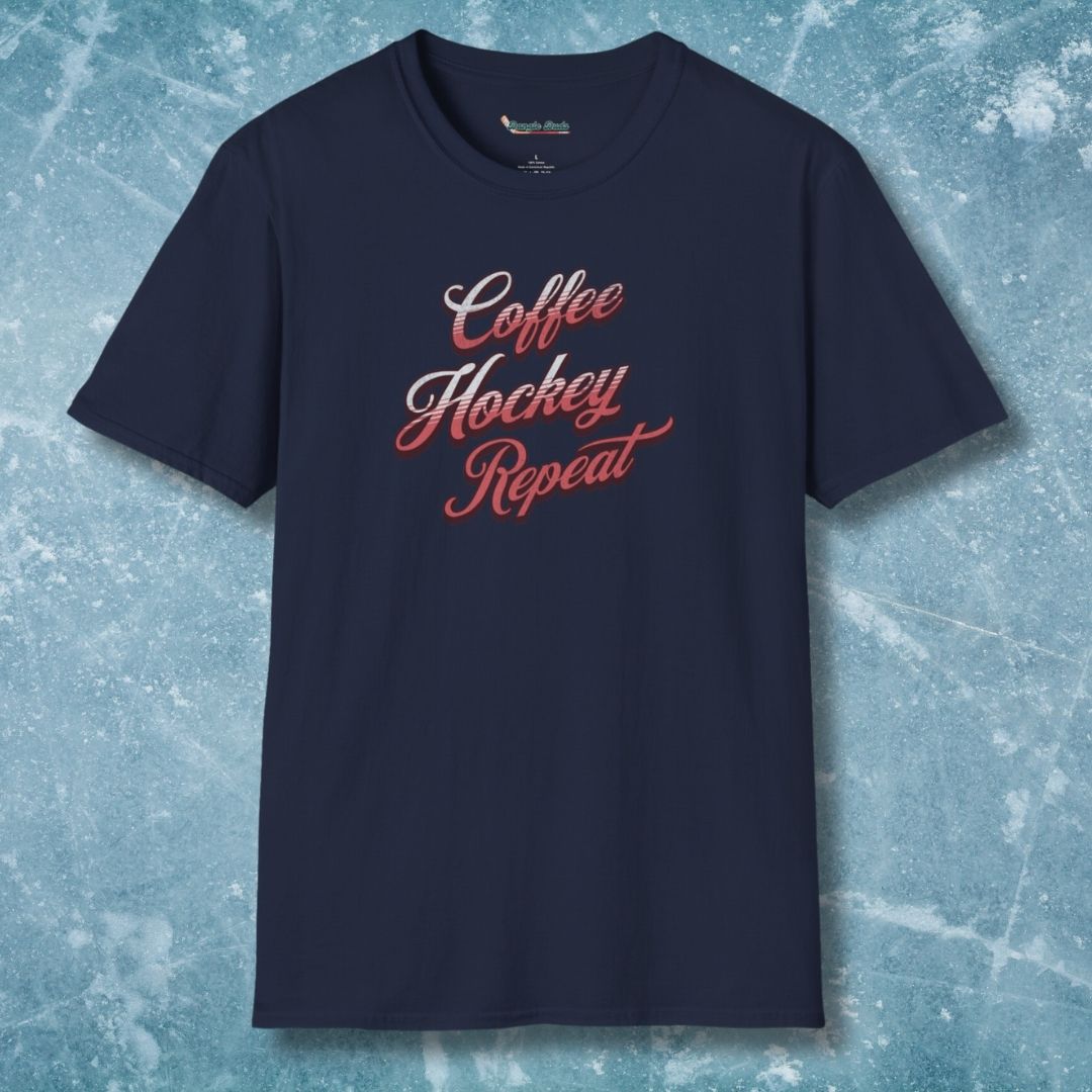 Coffee Hockey Repeat T-Shirt
