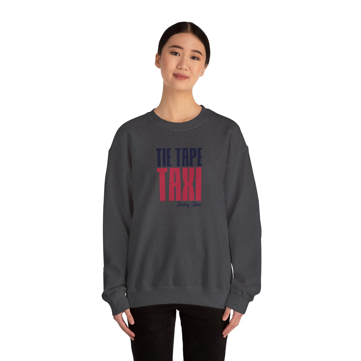 Tie Tape Taxi - Hockey Mom Sweatshirt