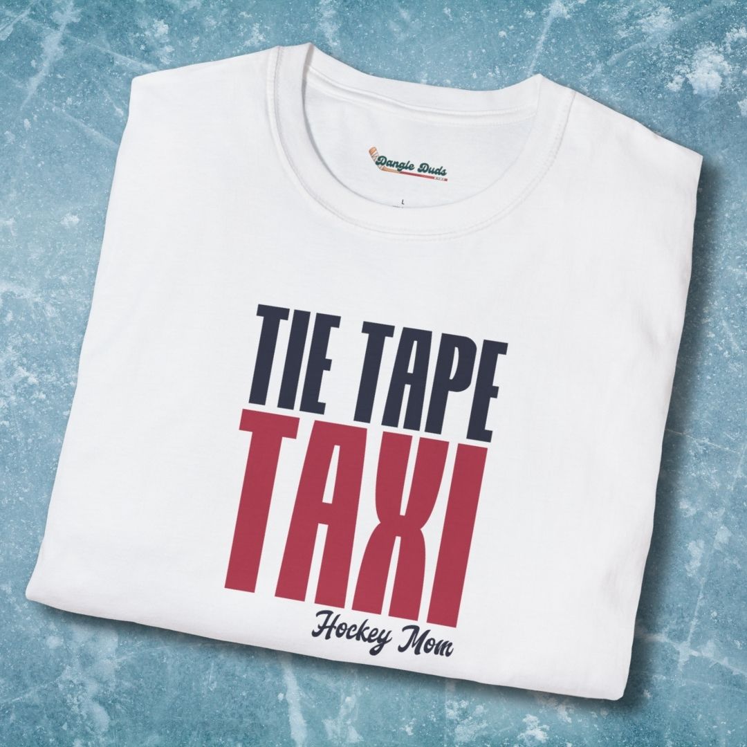 Tie Tape Taxi - Hockey Mom T-Shirt