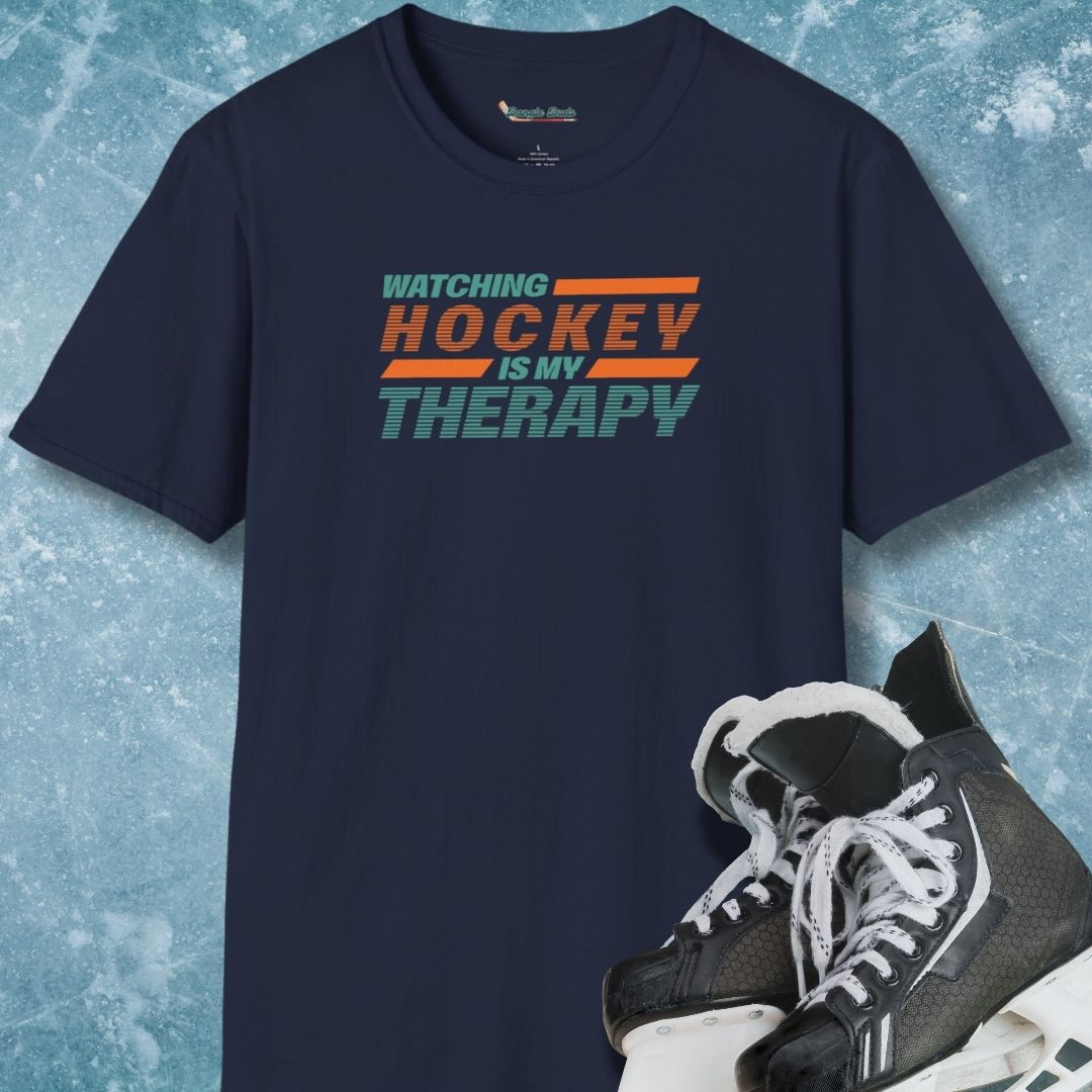 Watching Hockey is My Therapy T-Shirt