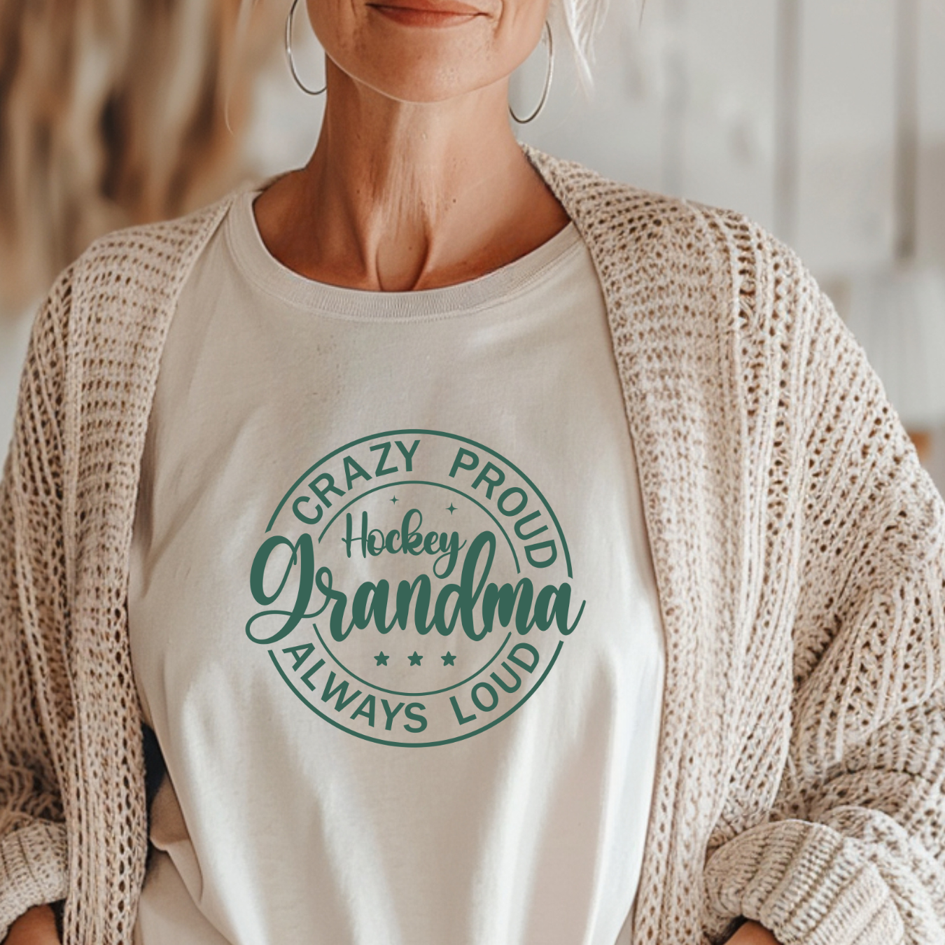 Crazy Proud Hockey Grandma T-Shirt