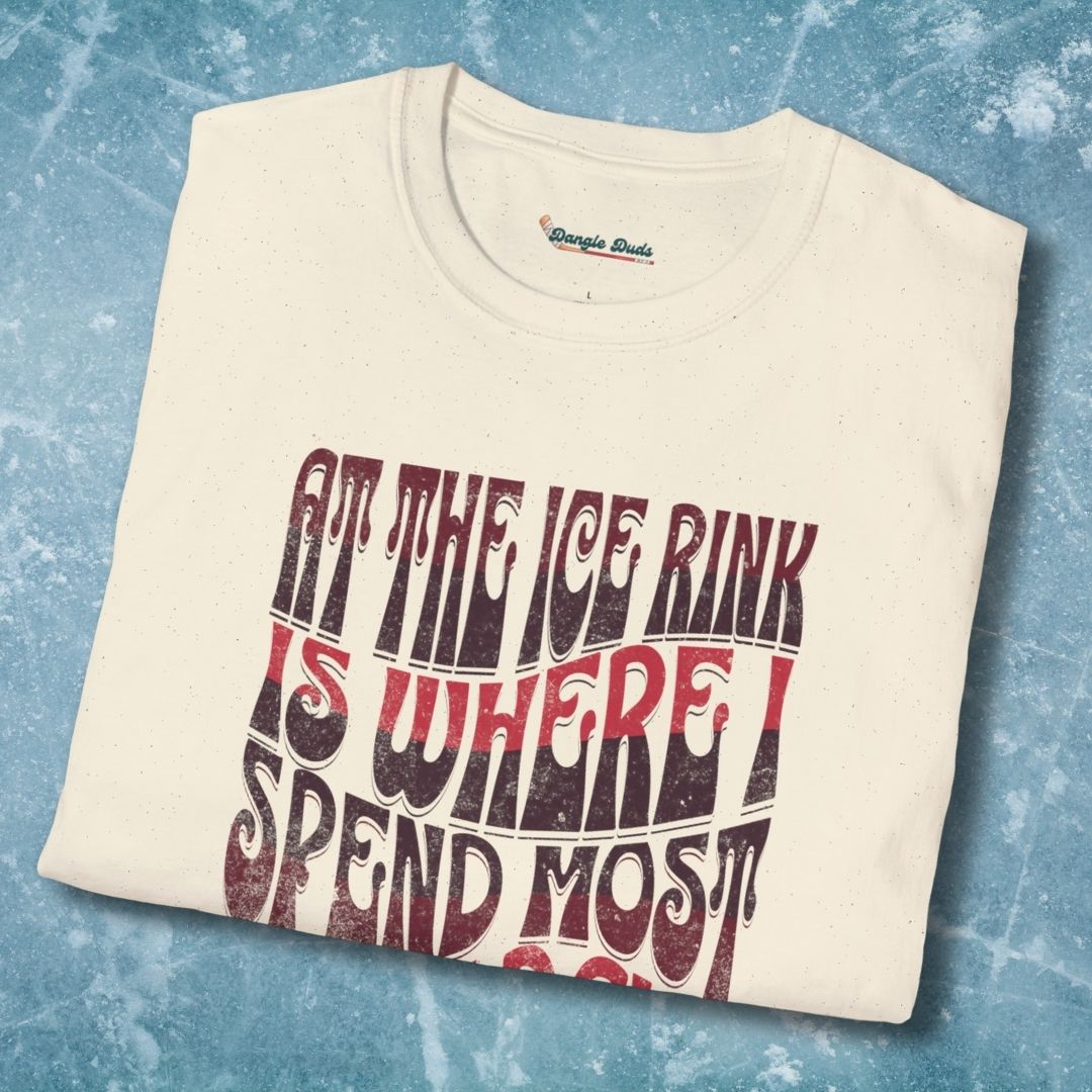 At The Ice Rink Wavy Text T-Shirt