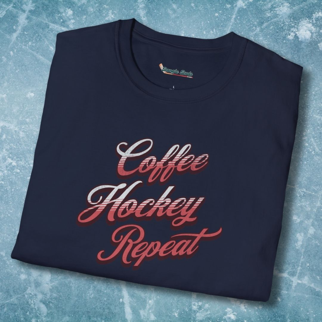 Coffee Hockey Repeat T-Shirt