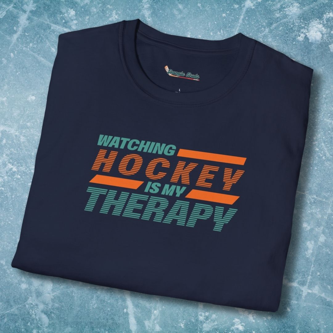 Watching Hockey is My Therapy T-Shirt