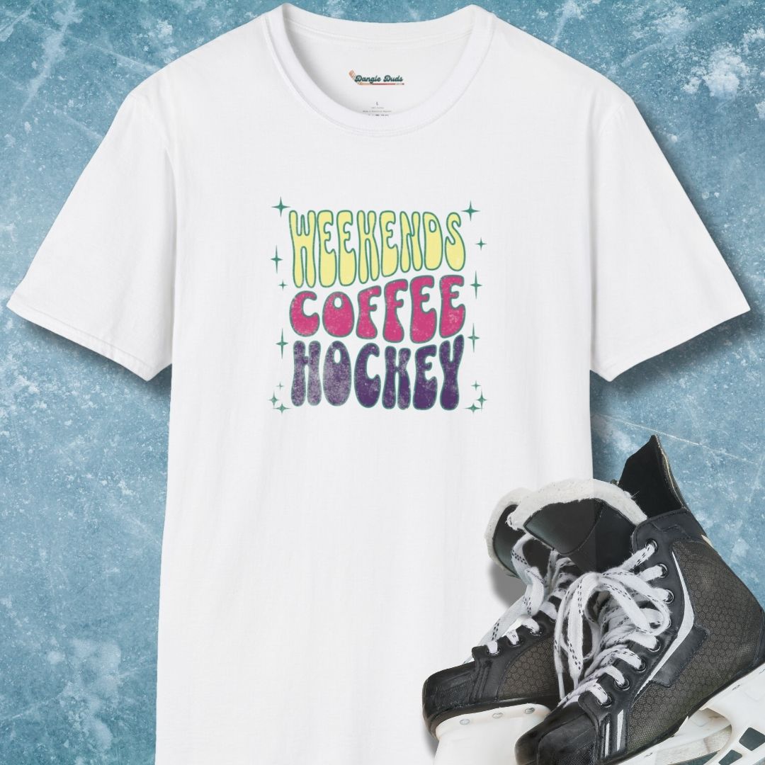 Weekends Coffee Hockey T-Shirt