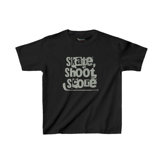 Skate Shoot Score Kids Tee