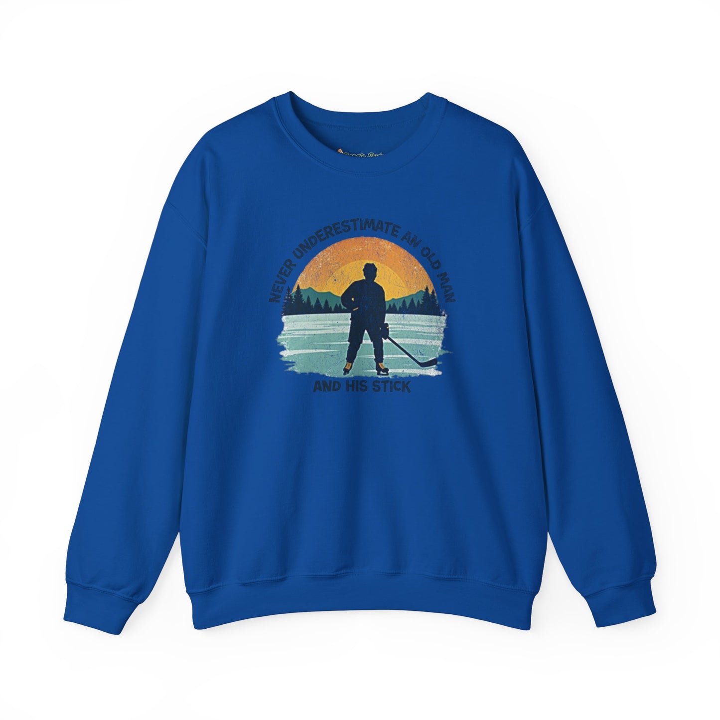Never Underestimate An Old Man And His Stick Sweatshirt