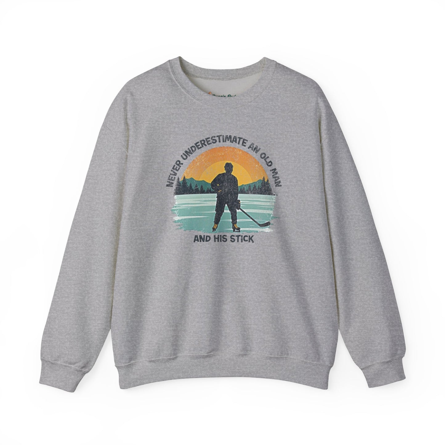 Never Underestimate An Old Man And His Stick Sweatshirt