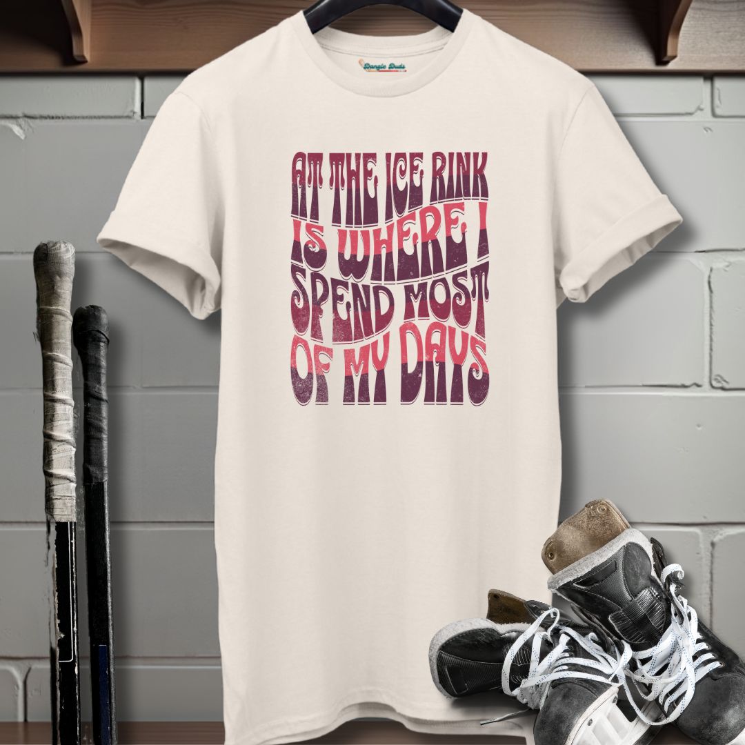 At The Ice Rink Wavy Text T-Shirt