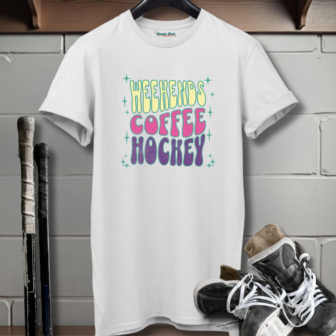 Weekends Coffee Hockey T-Shirt