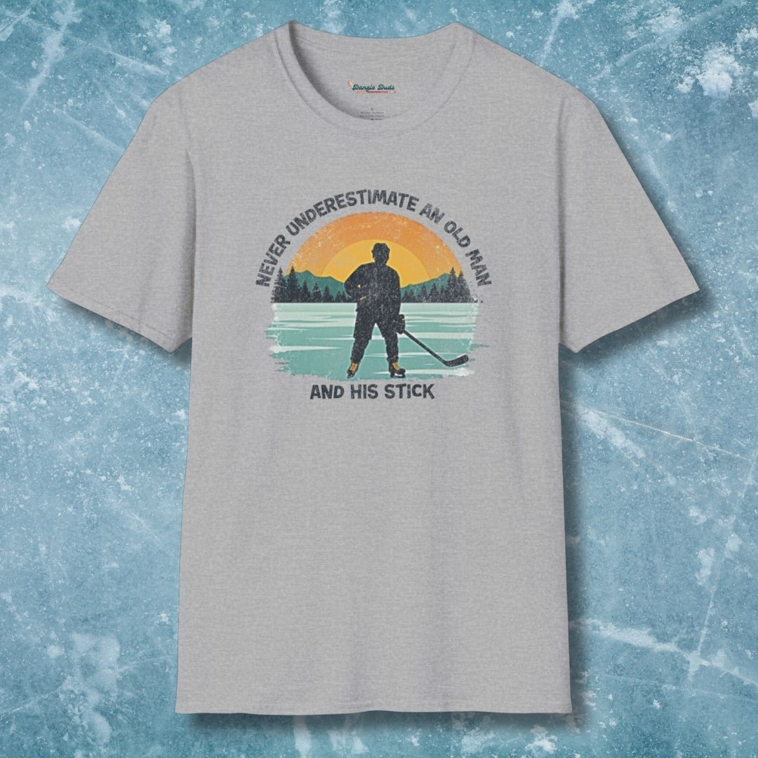 Never Underestimate An Old Man And His Stick T-Shirt