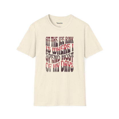 At The Ice Rink Wavy Text T-Shirt