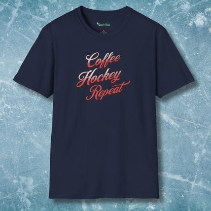 Coffee Hockey Repeat T-Shirt