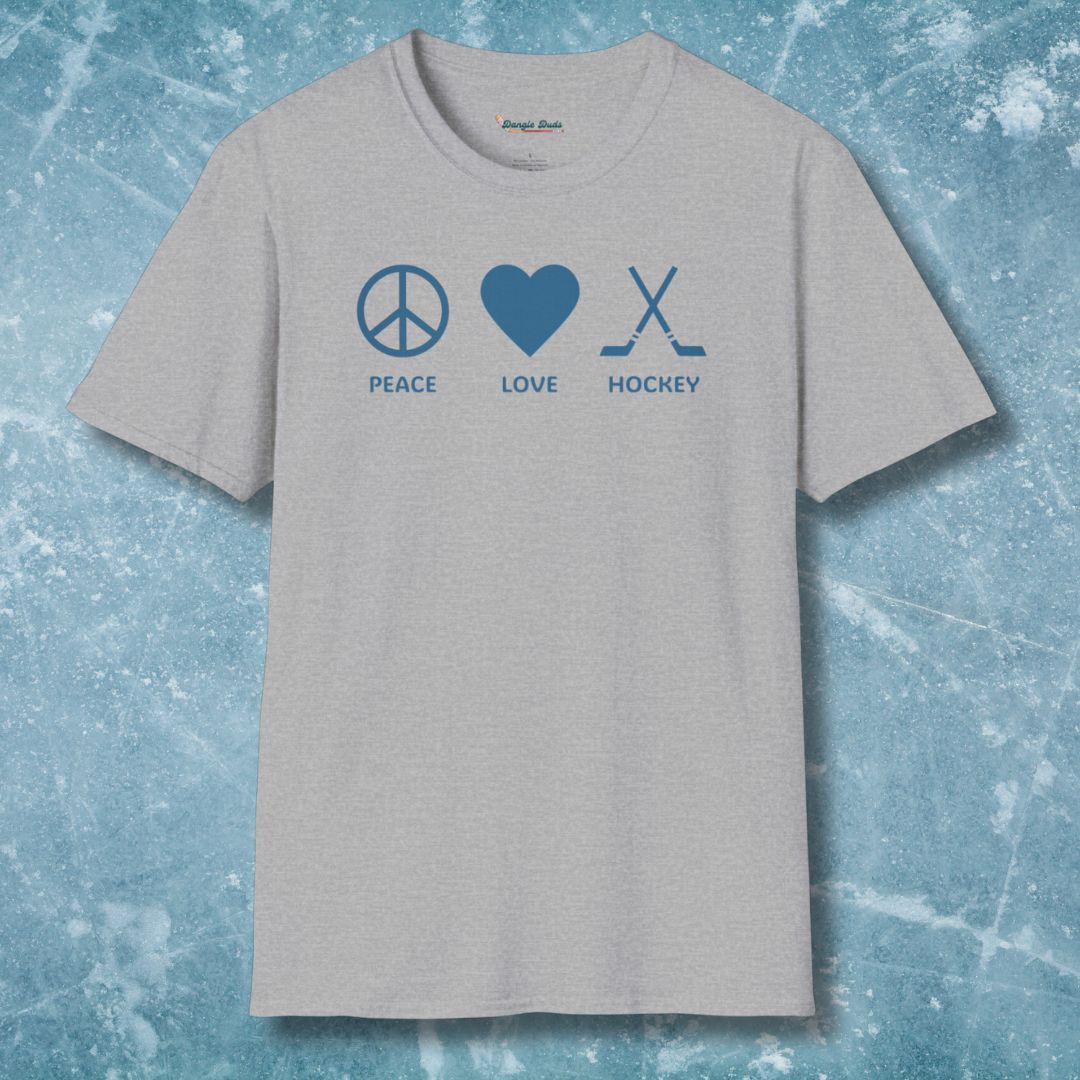 Peace Love Hockey T-Shirt