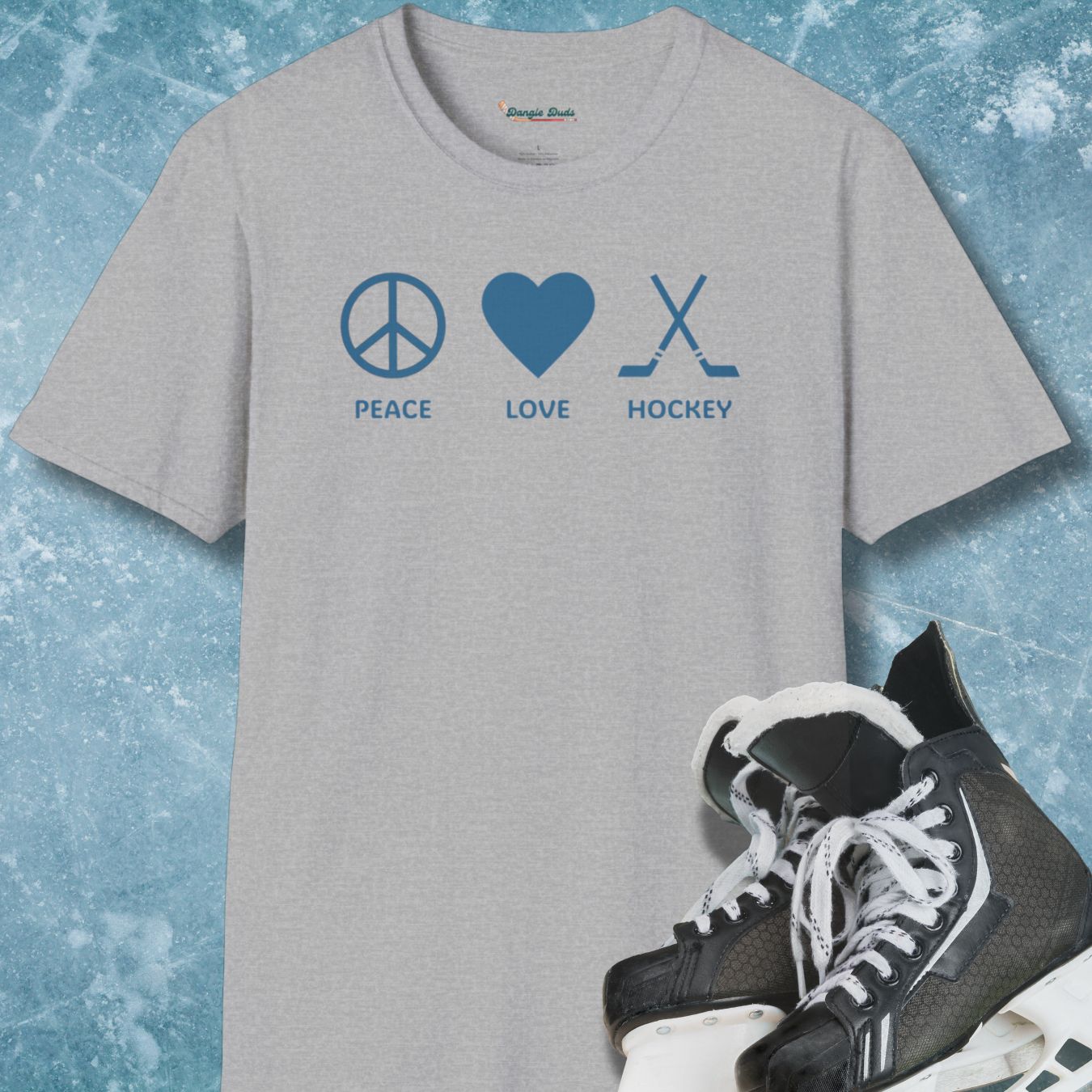 Peace Love Hockey T-Shirt