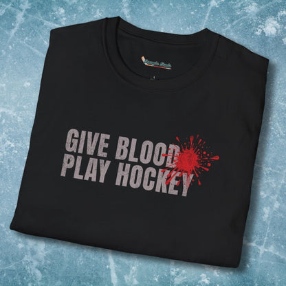 Give Blood Play Hockey T-Shirt