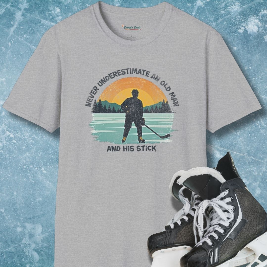 Never Underestimate An Old Man And His Stick T-Shirt