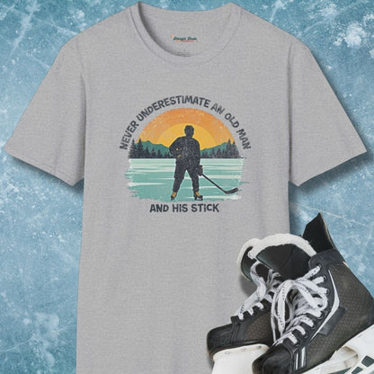 Never Underestimate An Old Man And His Stick T-Shirt