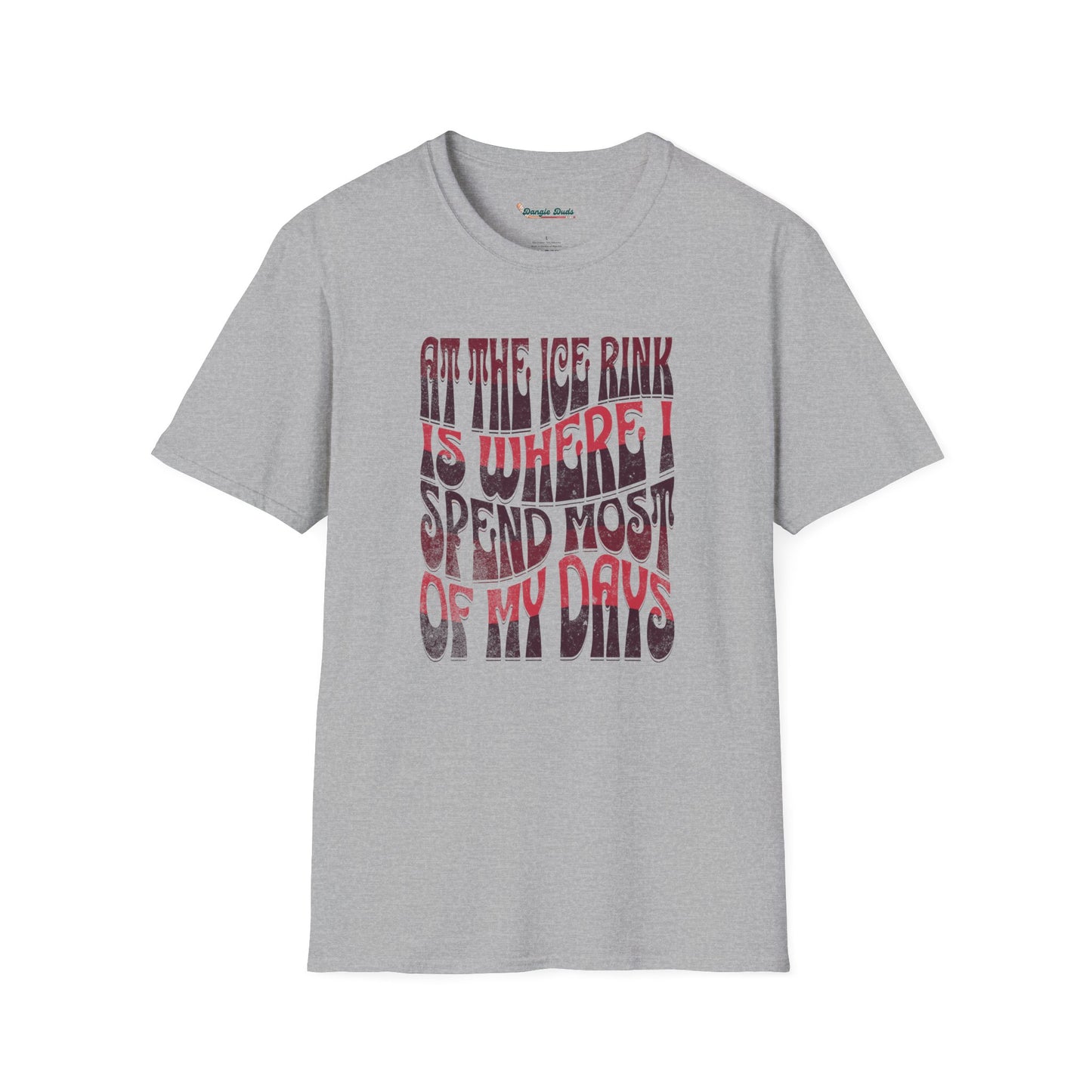 At The Ice Rink Wavy Text T-Shirt