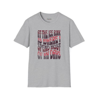 At The Ice Rink Wavy Text T-Shirt