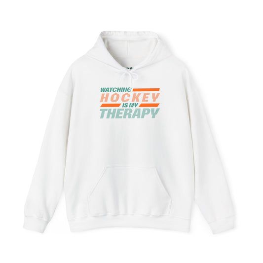 Watching Hockey is My Therapy Hoodie