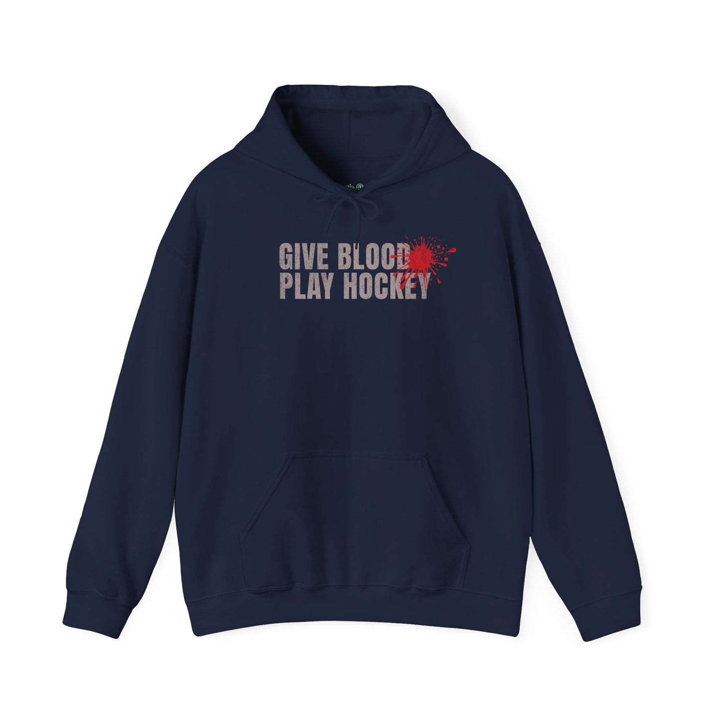 Give Blood Play Hockey Hoodie