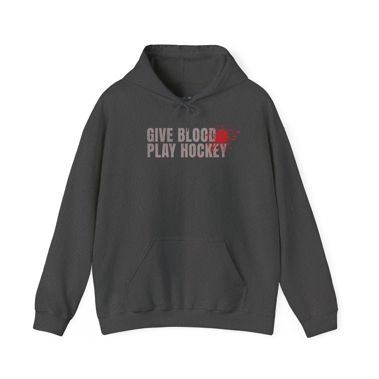 Give Blood Play Hockey Hoodie