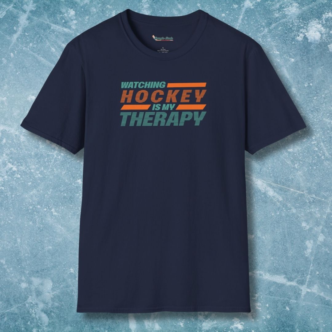 Watching Hockey is My Therapy T-Shirt