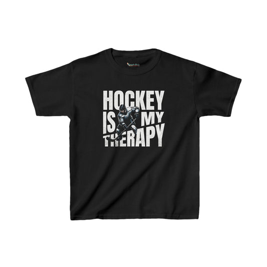 Hockey Is My Therapy Kids Tee