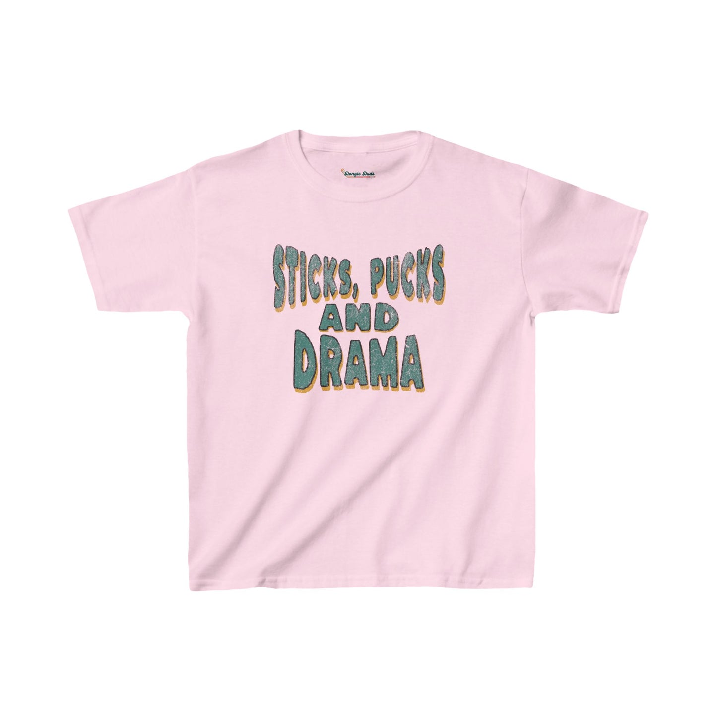 Sticks Pucks and Drama Kids Tees