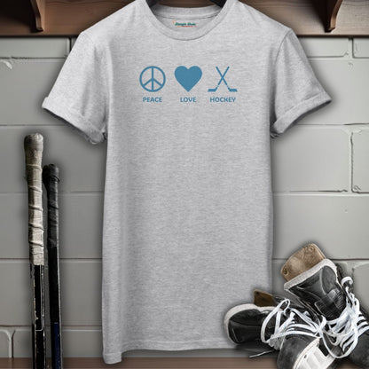 Peace Love Hockey T-Shirt