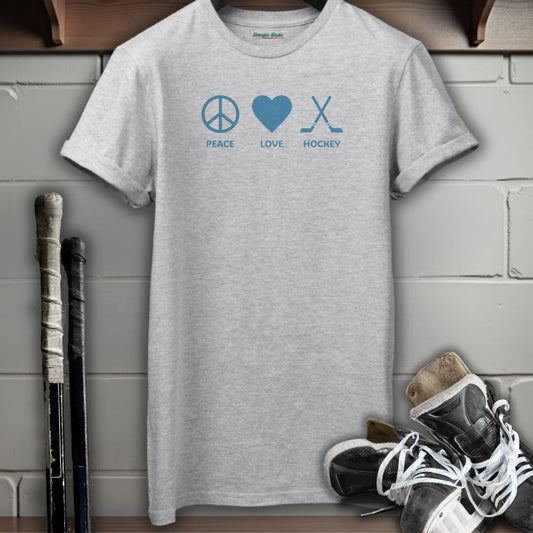 Peace Love Hockey T-Shirt