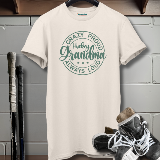 Crazy Proud Hockey Grandma T-Shirt
