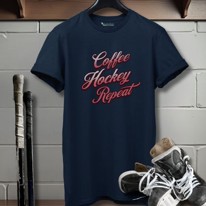 Coffee Hockey Repeat T-Shirt