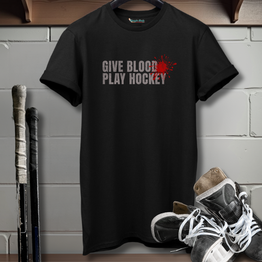 Give Blood Play Hockey T-Shirt
