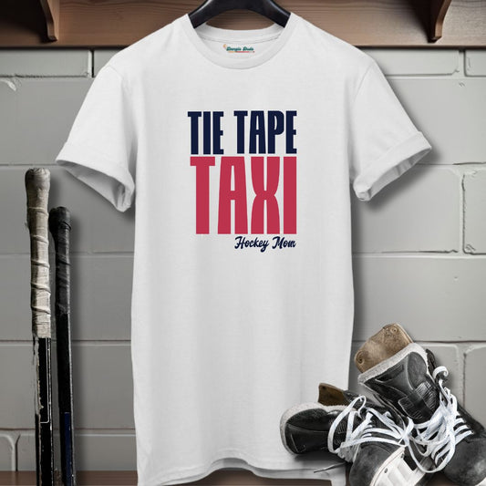 Tie Tape Taxi - Hockey Mom T-Shirt