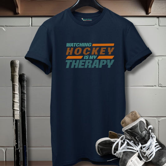 Watching Hockey is My Therapy T-Shirt
