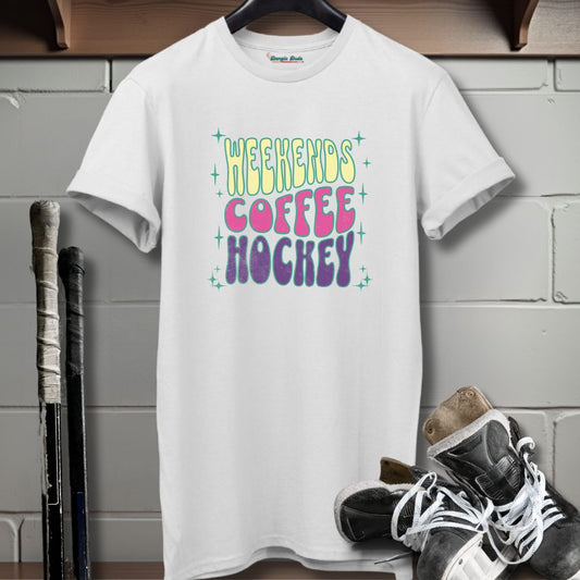 Weekends Coffee Hockey T-Shirt